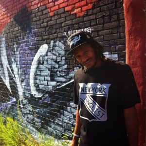 MC Astro graffiti wall